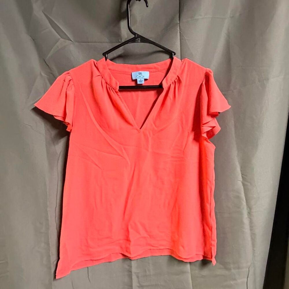 Cece Women's Pink and Orange Blouse